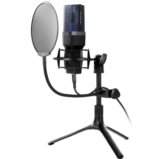 Yanmai X1 4 in 1 Foldable Lifting Professional Desktop Live Broadcast Cardioid Pointing Condenser Recording Microphone Set with Blowout Net & Shockproof Mount & 1.8m USB-C / Type-C Cable - Microphone by Yanmai | Online Shopping UK | buy2fix