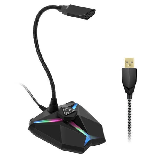Yanmai G35 Adjustable Angle Omnidirectional Capacitive Gaming Microphone with RGB Colorful Lighting & Pluggable USB Cable, Cable Length: 1.35m - Microphone by Yanmai | Online Shopping UK | buy2fix