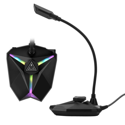Yanmai G35 Adjustable Angle Omnidirectional Capacitive Gaming Microphone with RGB Colorful Lighting & Pluggable USB Cable, Cable Length: 1.35m - Microphone by Yanmai | Online Shopping UK | buy2fix