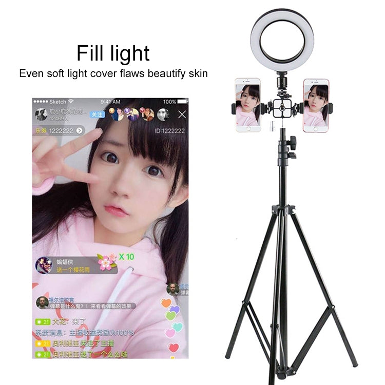 Live Broadcast Self-timer Dimming Ring LED Beauty Selfie Light with Small Table Tripod, Selfie Light Diameter: 16cm - Ring Light by buy2fix | Online Shopping UK | buy2fix
