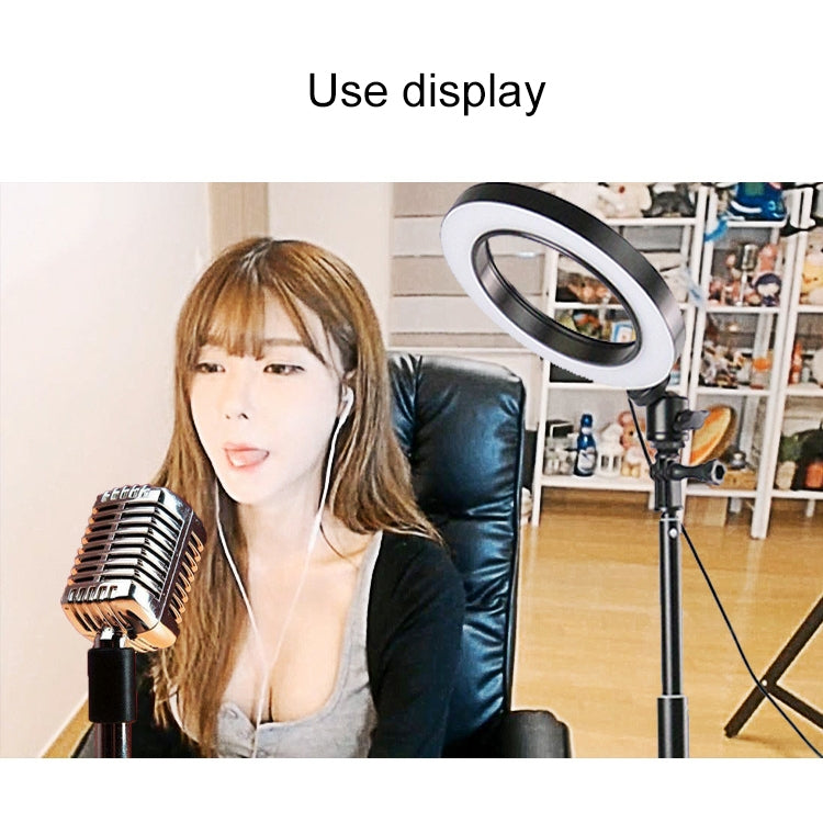 Live Broadcast Self-timer Dimming Ring LED Beauty Selfie Light with Small Table Tripod, Selfie Light Diameter: 16cm - Ring Light by buy2fix | Online Shopping UK | buy2fix