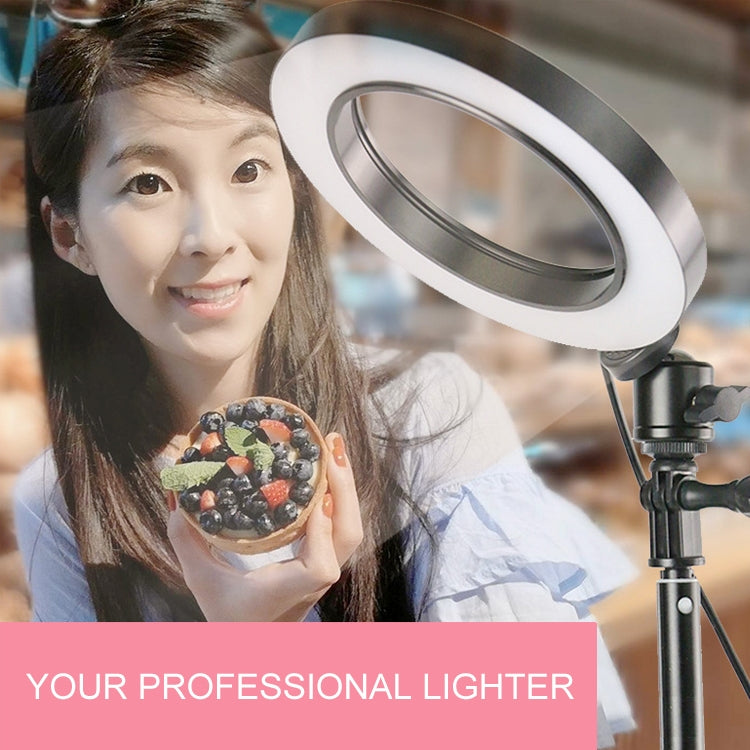 Live Broadcast Self-timer Dimming Ring LED Beauty Selfie Light with Small Table Tripod, Selfie Light Diameter: 16cm - Ring Light by buy2fix | Online Shopping UK | buy2fix