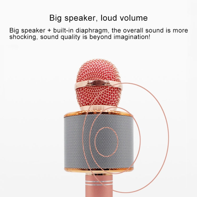 WS-858 Metal High Sound Quality Handheld KTV Karaoke Recording Bluetooth Wireless Microphone, for Notebook, PC, Speaker, Headphone, iPad, iPhone, Galaxy, Huawei, Xiaomi, LG, HTC and Other Smart Phones(Silver) - Microphone by buy2fix | Online Shopping UK | buy2fix