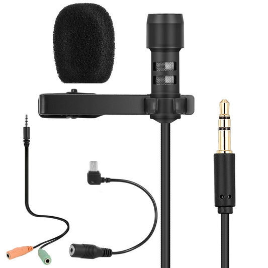 Yanmai R955 Clip-on Lapel Mic Lavalier Omni-directional Double Condenser Microphone, For Live Broadcast, Show, KTV, etc - Microphone by buy2fix | Online Shopping UK | buy2fix
