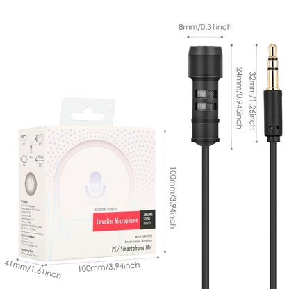 Yanmai R955 Clip-on Lapel Mic Lavalier Omni-directional Double Condenser Microphone, For Live Broadcast, Show, KTV, etc - Microphone by buy2fix | Online Shopping UK | buy2fix