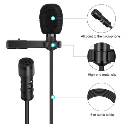 Yanmai R955 Clip-on Lapel Mic Lavalier Omni-directional Double Condenser Microphone, For Live Broadcast, Show, KTV, etc - Microphone by buy2fix | Online Shopping UK | buy2fix