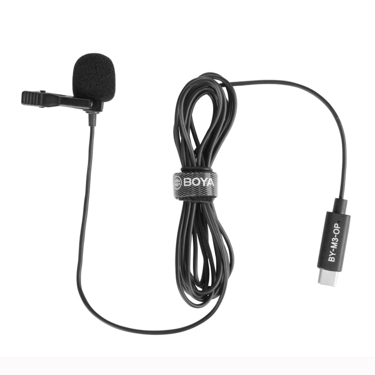 BOYA BY-M3-OP For DJI OSMO Pocket Clip-on Digital Lavalier Microphone (Black) - Microphone by BOYA | Online Shopping UK | buy2fix