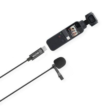 BOYA BY-M3-OP For DJI OSMO Pocket Clip-on Digital Lavalier Microphone (Black) - Microphone by BOYA | Online Shopping UK | buy2fix