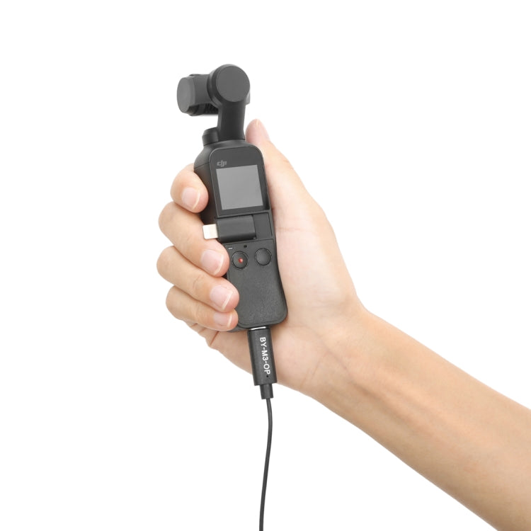 BOYA BY-M3-OP For DJI OSMO Pocket Clip-on Digital Lavalier Microphone (Black) - Microphone by BOYA | Online Shopping UK | buy2fix