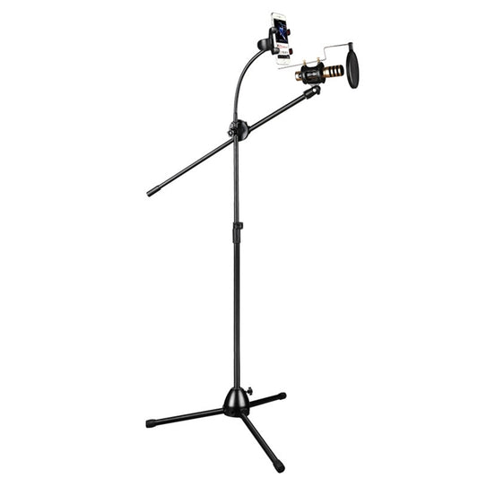 RODD NB-108 Karaoke Phone Microphone Tripod Scissor Arm Stand Holder For Studio Recording, Live Broadcast, Live Show, KTV, etc. - Stand by buy2fix | Online Shopping UK | buy2fix
