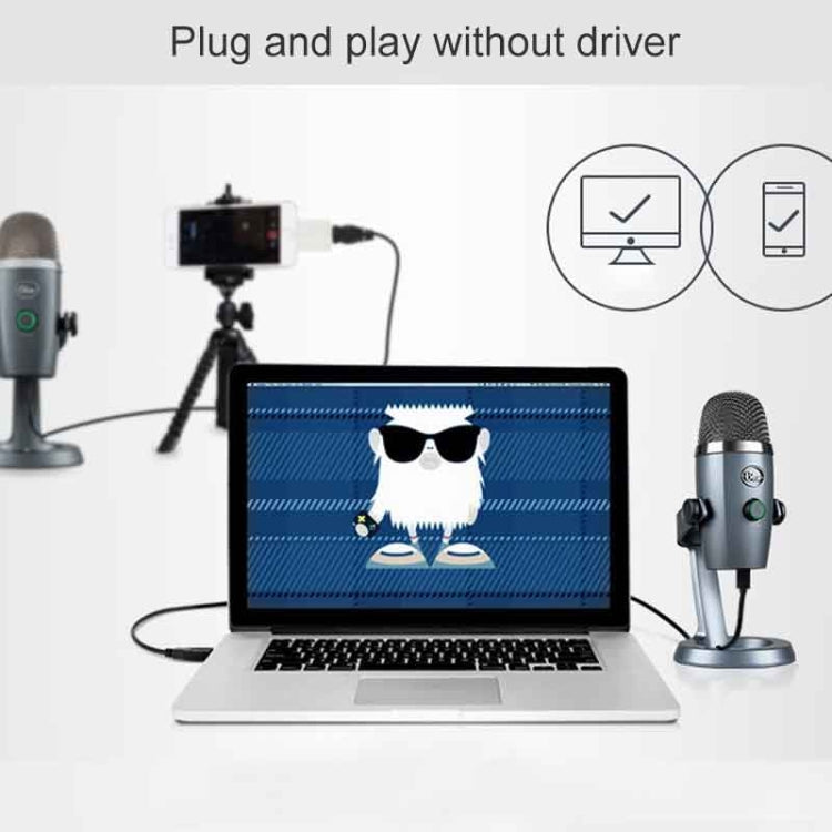Logitech Blue Yeti Nano Condenser Digital USB Live Broadcast Microphone (Grey) - Microphone by Logitech | Online Shopping UK | buy2fix