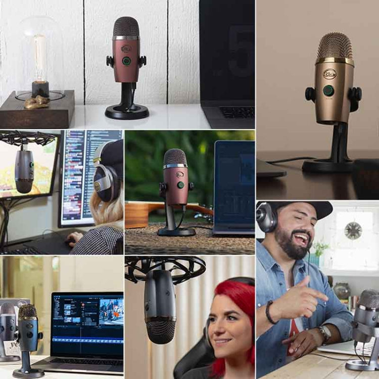 Logitech Blue Yeti Nano Condenser Digital USB Live Broadcast Microphone (Grey) - Microphone by Logitech | Online Shopping UK | buy2fix