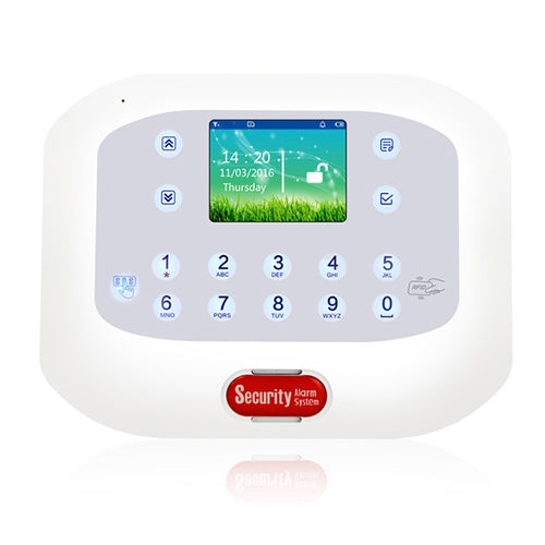 DY-GSM50A 8 in 1 Kit  315MHz / 433MHz Wireless GSM/PSTN Intelligent Anti-Burglar Alarm System, Touch Panel LCD Screen(White) - Alarm System by buy2fix | Online Shopping UK | buy2fix