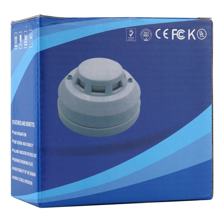 Photoelectric Smoke Detector with Red LED Indicator(White) - Smoke Gas Detector by buy2fix | Online Shopping UK | buy2fix