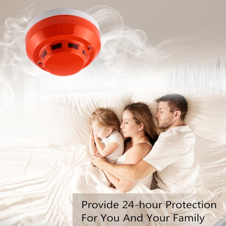 Photoelectric Smoke Detector with Red LED Indicator(White) - Smoke Gas Detector by buy2fix | Online Shopping UK | buy2fix