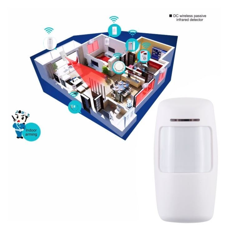 433MHz Wide Angle Wireless PIR Detector(White) - Infrared Detector by buy2fix | Online Shopping UK | buy2fix