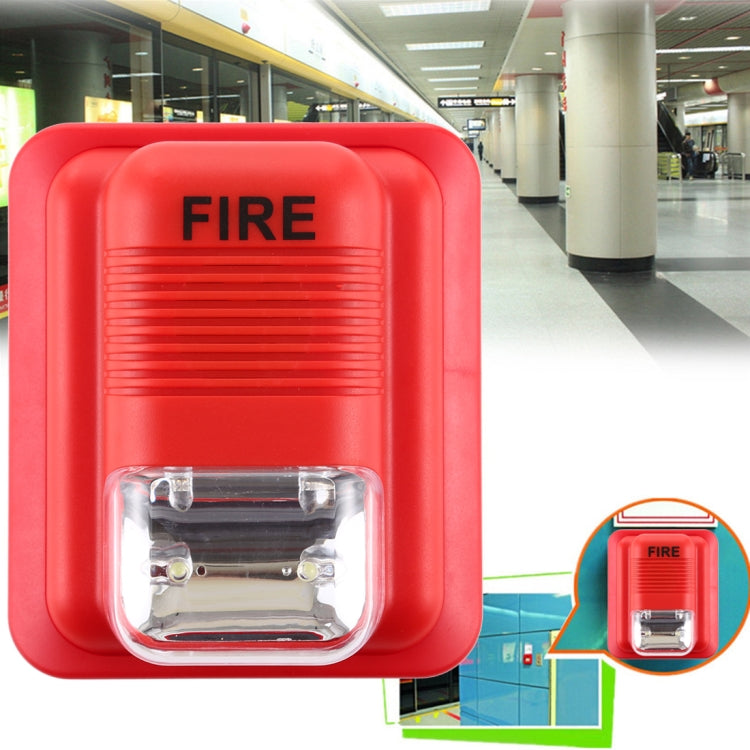 Sound-light Fire Alarm Warning Strobe Horn Alert Safety System Sensor - Others Alarm by buy2fix | Online Shopping UK | buy2fix