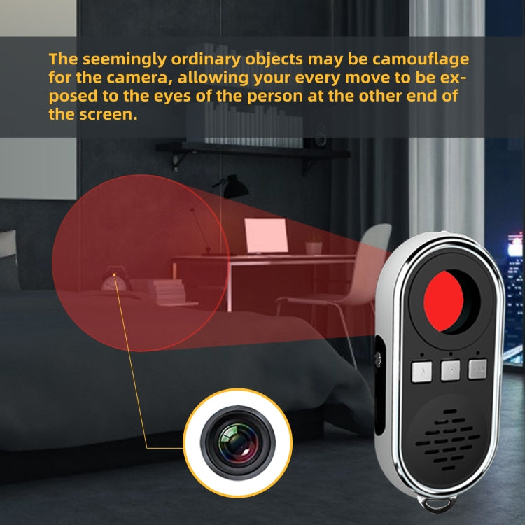 S200 Camera Detector with LED Flashlight (Black) - Infrared Detector by buy2fix | Online Shopping UK | buy2fix