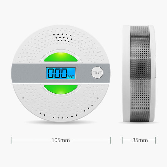 JSN-JY-909COM Smoke Carbon Monoxide Alarm Detector without Battery - Smoke Gas Detector by buy2fix | Online Shopping UK | buy2fix