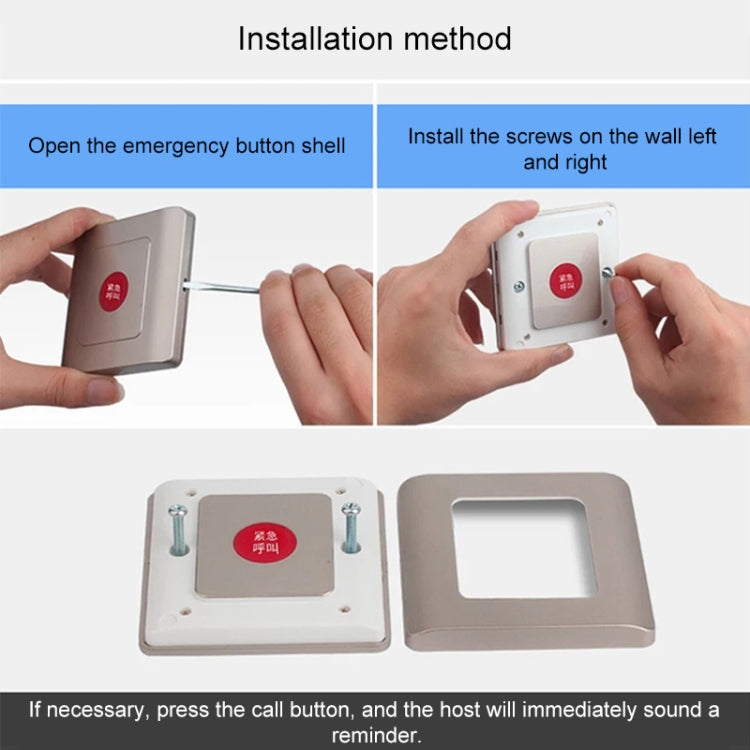 CW-01 Wireless Disabled Toilet Alarm Call Button Set - Others Alarm by buy2fix | Online Shopping UK | buy2fix