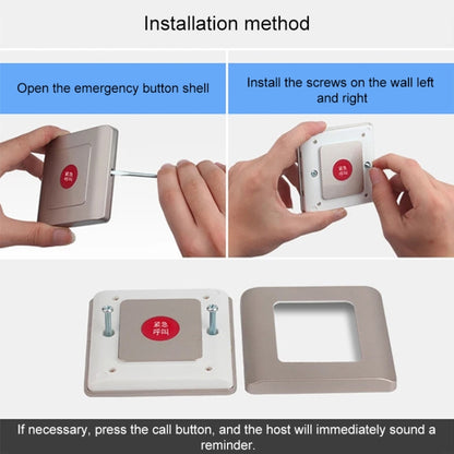 CW-01 Wireless Disabled Toilet Alarm Call Button Set - Others Alarm by buy2fix | Online Shopping UK | buy2fix