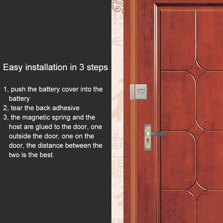 DOBERMAN SE-0119 Household Anti-theft Wireless Remote Control Door Magnetic Sensor Alarm - Door Window Alarm by buy2fix | Online Shopping UK | buy2fix
