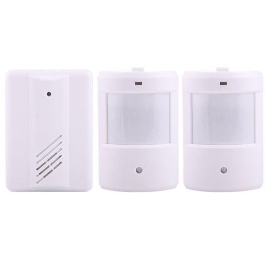 YF-0156 1 to 2 Good Safe Wireless Electro Guard Watch Remote Detective System Kit for Home Office, 1 x Receiver + 2 x  Detector - Sensor Doorbell by buy2fix | Online Shopping UK | buy2fix