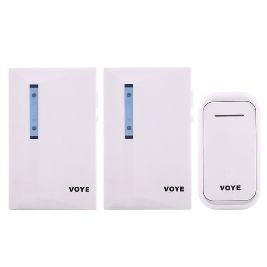 VOYE V015F2 Wireless Smart Music Home Doorbell with Dual Receiver, Remote Control Distance: 120m (Open Air)