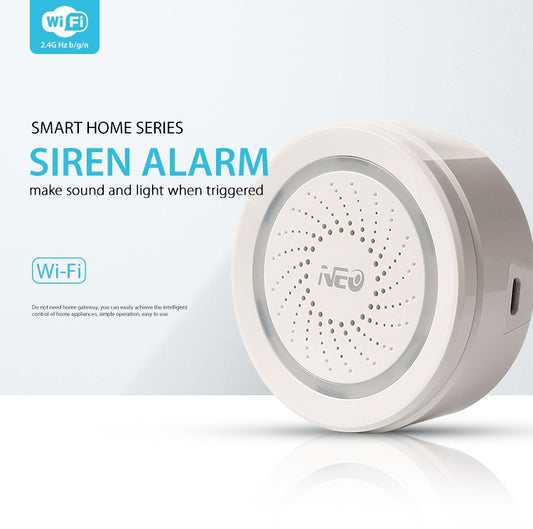 NEO NAS-AB02W WiFi USB Siren Alarm Sensor for Home Alarms Security - Others Alarm by buy2fix | Online Shopping UK | buy2fix