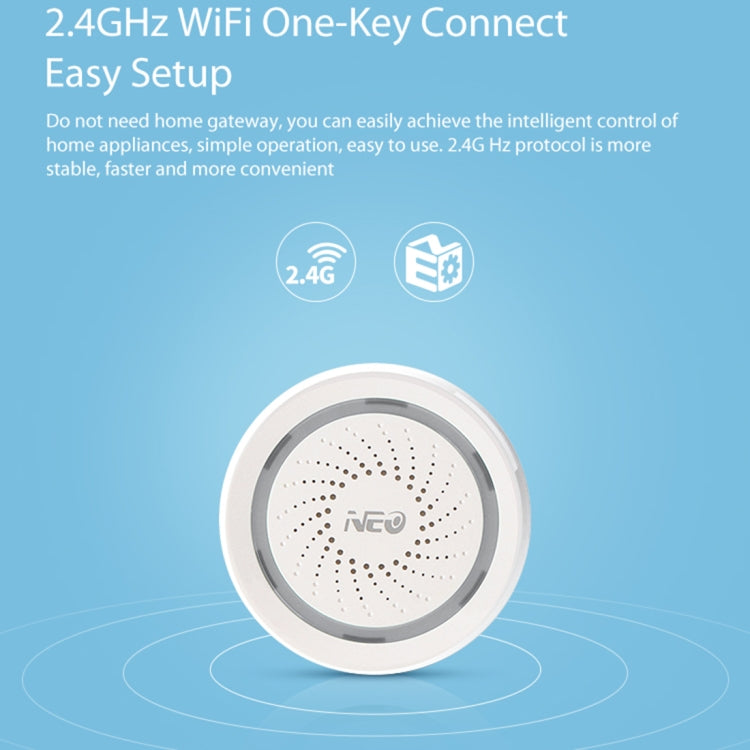 NEO NAS-AB02W WiFi USB Siren Alarm Sensor for Home Alarms Security - Others Alarm by buy2fix | Online Shopping UK | buy2fix