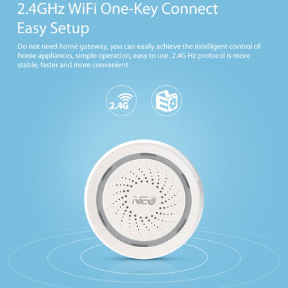 NEO NAS-AB02W WiFi USB Siren Alarm Sensor for Home Alarms Security - Others Alarm by buy2fix | Online Shopping UK | buy2fix