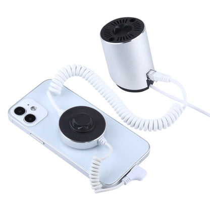 Aluminum Shell Cylindrical Display Stand Digital Magnetic Security System Burglar Alarm / Anti-theft Alarm Display Holder for iPhone & iPod & iPad with 8 Pin Port - Security Display Holders by buy2fix | Online Shopping UK | buy2fix