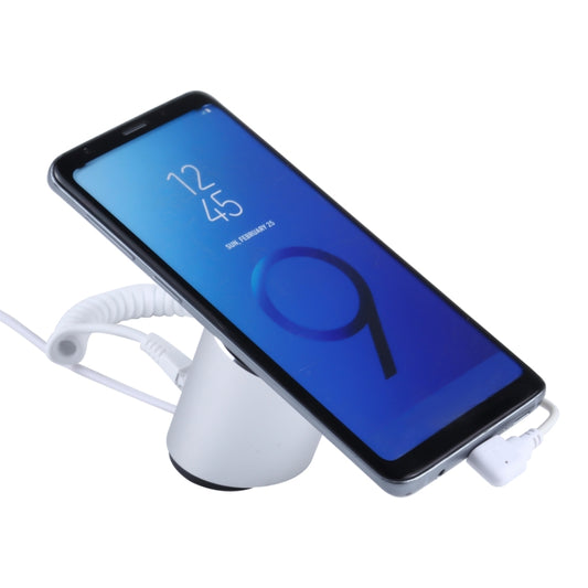 Aluminum Shell Cylindrical Display Stand Digital Magnetic Security System Burglar Alarm / Anti-theft Alarm Display Holder for Mobile Phones with Type-C / USB-C Port - Security Display Holders by buy2fix | Online Shopping UK | buy2fix
