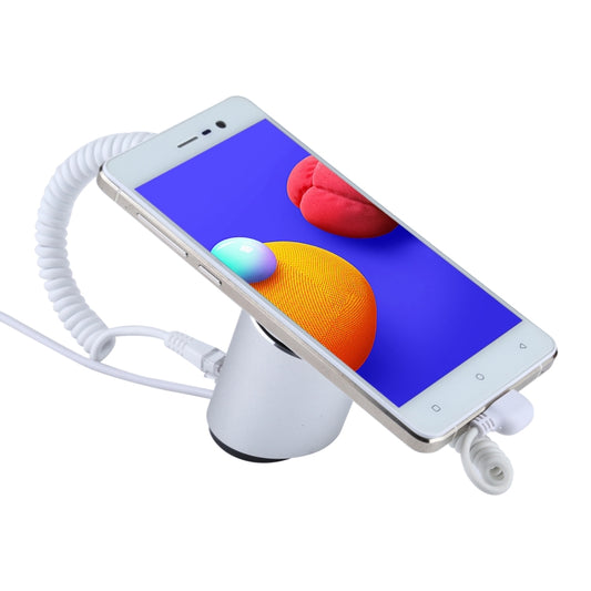Aluminum Shell Cylindrical Display Stand Digital Magnetic Security System Burglar Alarm / Anti-theft Alarm Display Holder for Mobile Phones with Micro-USB Port - Security Display Holders by buy2fix | Online Shopping UK | buy2fix