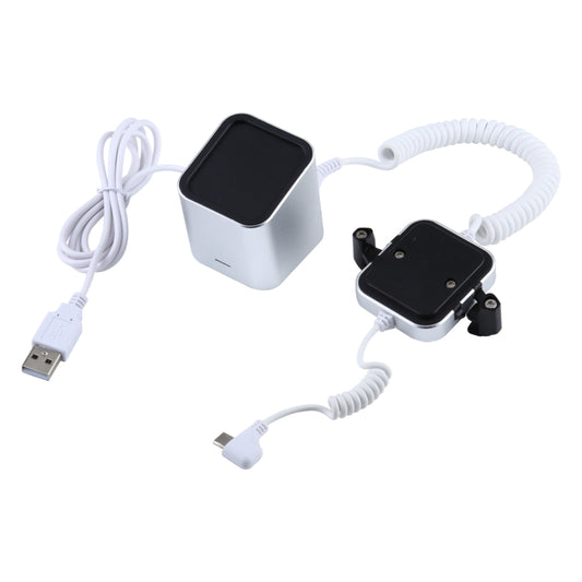Aluminum Shell Square-column Anti-theft Alarm Stand Security System Burglar Alarm / Anti-theft Alarm Display Holder for Mobile Phones with Type-C / USB-C Port - Security Display Holders by buy2fix | Online Shopping UK | buy2fix