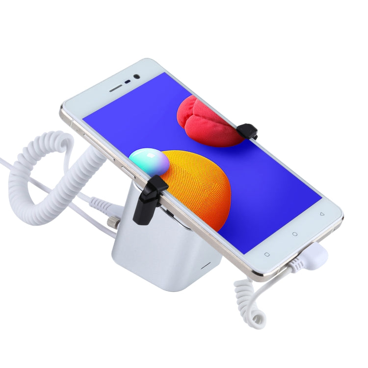 Aluminum Shell Square-column Anti-theft Alarm Stand Security System Burglar Alarm / Anti-theft Alarm Display Holder for Samsung / Huawei / Xiaomi / OPPO / vivo / LG with Micro-USB Port - Security Display Holders by buy2fix | Online Shopping UK | buy2fix