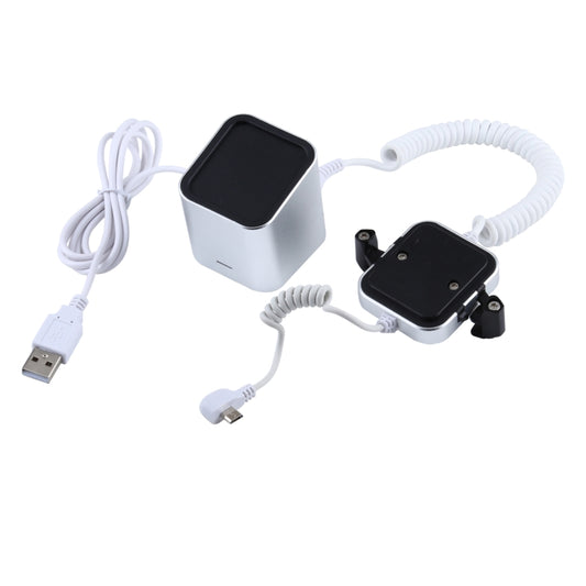 Aluminum Shell Square-column Anti-theft Alarm Stand Security System Burglar Alarm / Anti-theft Alarm Display Holder for Samsung / Huawei / Xiaomi / OPPO / vivo / LG with Micro-USB Port - Security Display Holders by buy2fix | Online Shopping UK | buy2fix