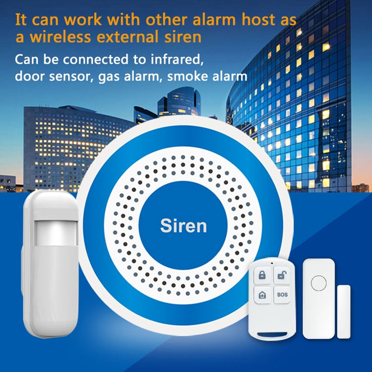 PE-519R Wireless Indoor Alarm Siren with Strobe - Alarm System by buy2fix | Online Shopping UK | buy2fix