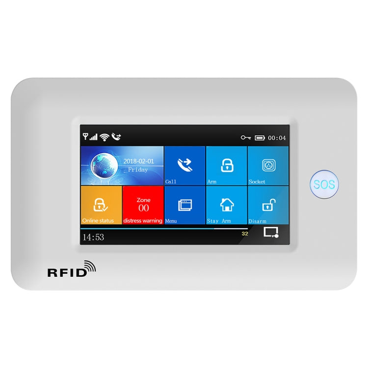 PG-106-GSM GSM/GPRS + WiFi Intelligent Alarm System with Touch Screen & RFID Function - Alarm System by buy2fix | Online Shopping UK | buy2fix