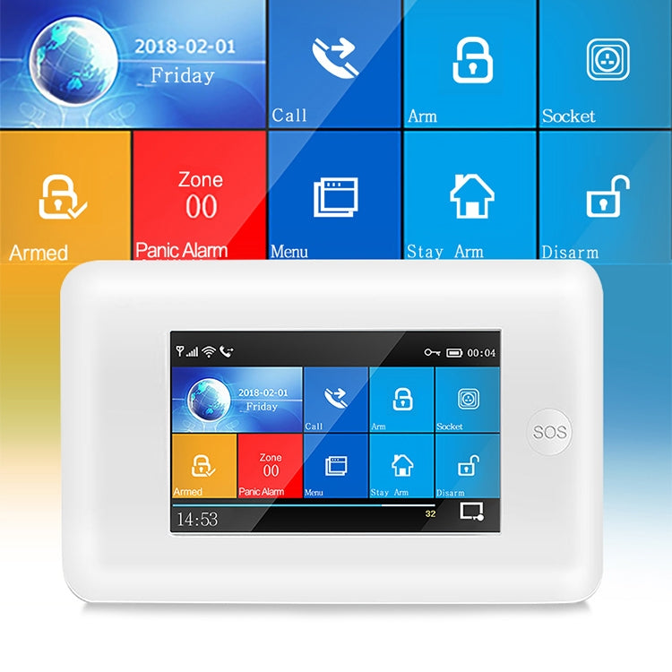PG-106-GSM GSM/GPRS + WiFi Intelligent Alarm System with Touch Screen & RFID Function - Alarm System by buy2fix | Online Shopping UK | buy2fix