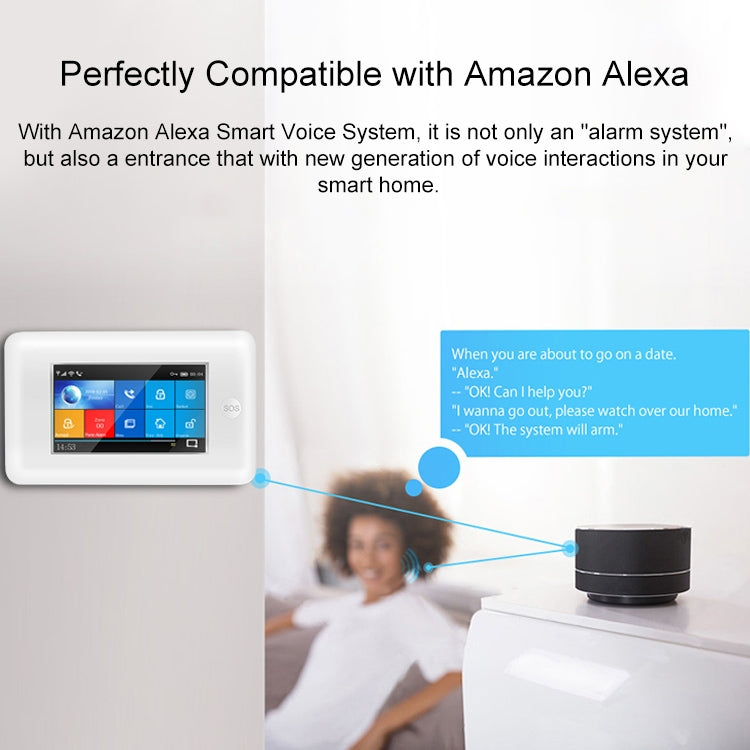 PG-106-GSM GSM/GPRS + WiFi Intelligent Alarm System with Touch Screen & RFID Function - Alarm System by buy2fix | Online Shopping UK | buy2fix