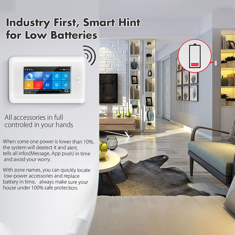 PG-106-GSM GSM/GPRS + WiFi Intelligent Alarm System with Touch Screen & RFID Function - Alarm System by buy2fix | Online Shopping UK | buy2fix