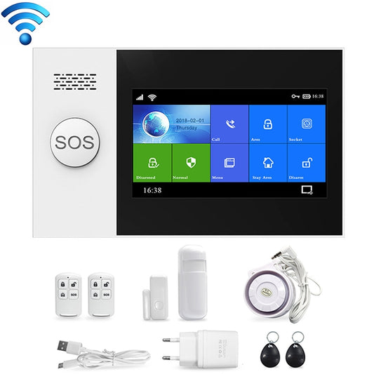 PG-107 GSM + WiFi Intelligent Alarm System with 4.3 inch TFT Display Screen - Alarm System by buy2fix | Online Shopping UK | buy2fix