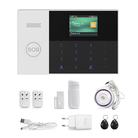3G/GPRS + WiFi Intelligent Alarm System with Touch Keypad & LCD Screen & RFID function - Alarm System by buy2fix | Online Shopping UK | buy2fix