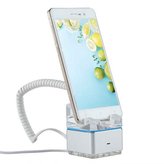 Anti-theft Alarm Stand Security System Burglar Alarm / Anti-theft Alarm Display Holder for Mobile Phones with Micro-USB Port(White) - Security Display Holders by buy2fix | Online Shopping UK | buy2fix