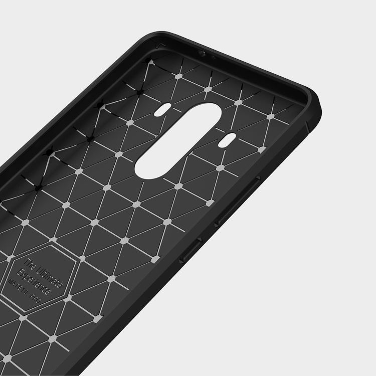 For Huawei  Mate 10 Pro Brushed Texture Carbon Fiber Shockproof TPU Rugged Armor Protective Case (Red) - Huawei Cases by buy2fix | Online Shopping UK | buy2fix