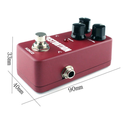 KOKKO FDS2 Mini Electric Guitar Monoblock Distortion Effects Pedal(Wine Red) - Guitar Tuner Accessories by KOKKO | Online Shopping UK | buy2fix