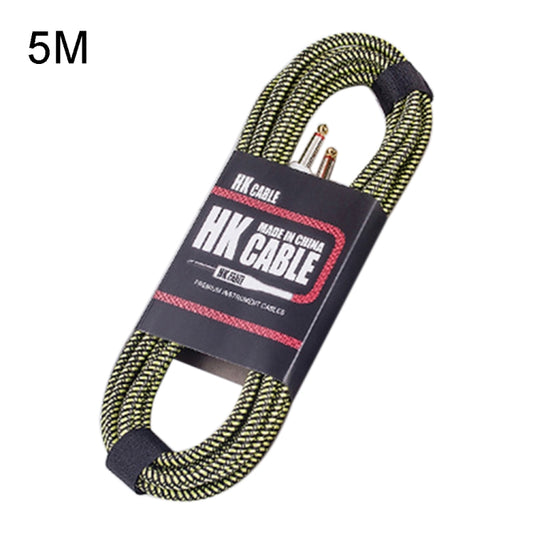 Wooden Guitar Bass Connection Cable Noise Reduction Audio Cable, Cable Length: 5m, Random Color Delivery - Microphone Audio Cable & Connector by buy2fix | Online Shopping UK | buy2fix
