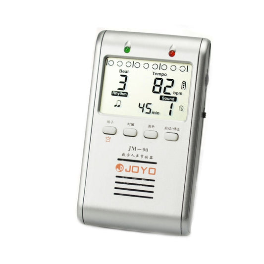 JOYO JM-90 Mini Portable Rechargeable Clip-on LED Indicator Electronic Digital Metronome Tone Generator Tuner for Guitar Violin Ukulele(White) - String Instrument Accessories by JOYO | Online Shopping UK | buy2fix
