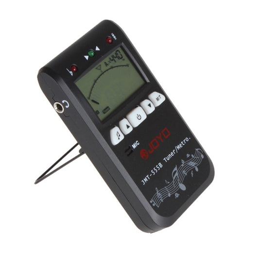JOYO JMT-555B Metronome Tuner Chromatic Digital LCD Backlight with Tone Generator 3 in 1 Kit for Guitar Violin Ukulele (Black) - String Instrument Accessories by JOYO | Online Shopping UK | buy2fix